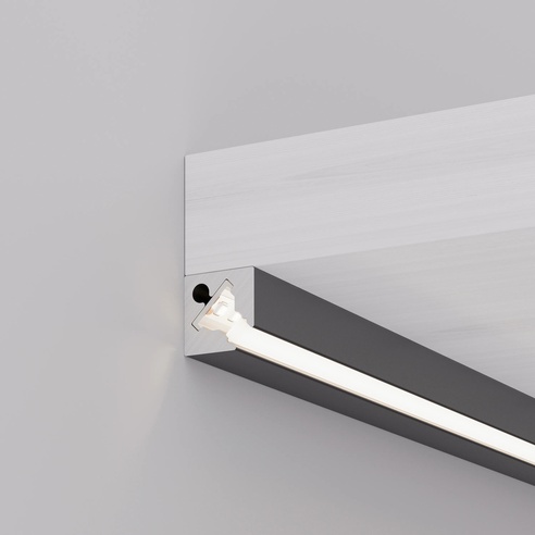 Профиль с экраном SL-KANT-H10-SQUARE-2000 IRON GREY (Arlight, Алюминий+пластик)