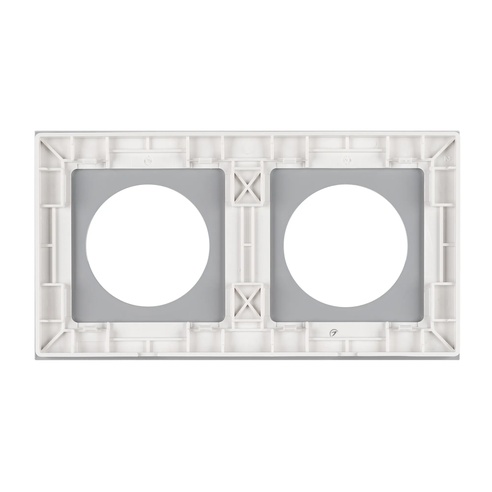 Рамка стеклянная FRM-GLARE-GC-2-WH (Arlight, -)