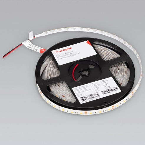 Лента светодиодная герметичная RTW-SE-B60-10mm 12V Warm3000 (14.4 W/m, IP65, 5m) (Arlight, -)