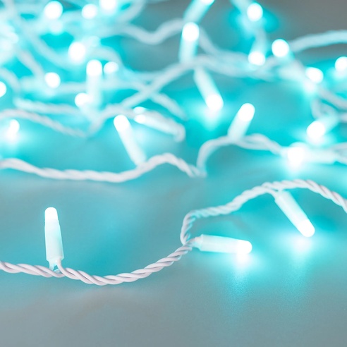 Светодиодная гирлянда ARD-STRING-CLASSIC-10000-WHITE-100LED-MILK-SYNC RGB (230V, 6.5W) (Ardecoled, IP65)