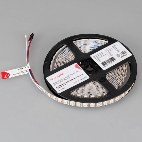 Лента светодиодная SPI-B96-10mm 12V RGB-PX1-BPT (13 W/m, IP20, 5060, 5m) (Arlight, Открытый)