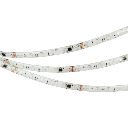 Лента светодиодная герметичная DMX-SE-B60-10mm 24V RGB-PX6 (14 W/m, IP65, 5060, 5m) (Arlight, -)