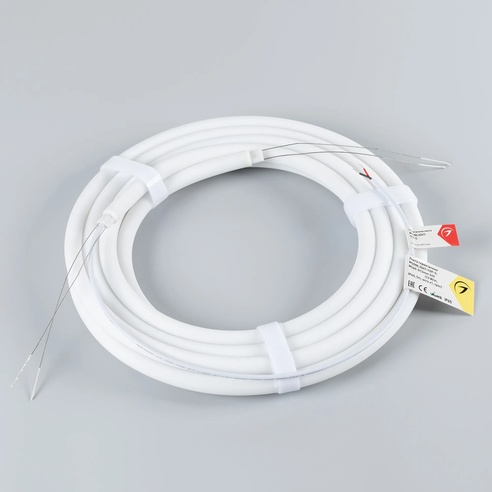 Лента светодиодная герметичная MOONLIGHT-TOP-S-M560-D13mm 24V Warm3000 (13 W/m, IP65, 5m, wire x1, трос) (Arlight, Вывод прямой, 3 года)