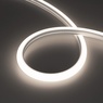 Лента светодиодная герметичная MOONLIGHT-TOP-A140-16x15mm 24V Day5000 (9.6 W/m, IP65, 2835, 5m, wire x1) (Arlight, Вывод вниз, 3 года)
