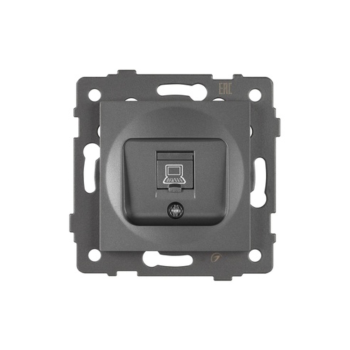 Механизм компьютерной розетки SCT-MPC1-PL-GR-V (RJ-45, CAT6) (Arlight, -)