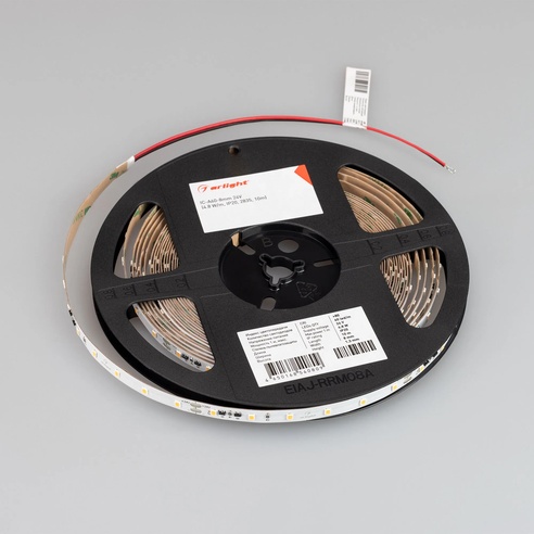 Лента светодиодная IC-A60-8mm 24V Cool 8K (4.8 W/m, IP20, 2835, 10m) (Arlight, стабилизированная)