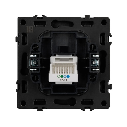 Механизм телефонной розетки SCT-NOBE-MTL1-SFPL-GR (RJ-11, 4C) (Arlight, Серый базальт)