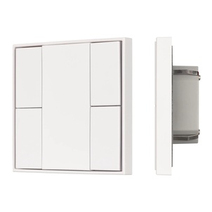 INTELLIGENT ARLIGHT Кнопочная панель KNX-301-22-4-SH-IN White (BUS, Frame) (IARL, IP20 Пластик, 3 года)