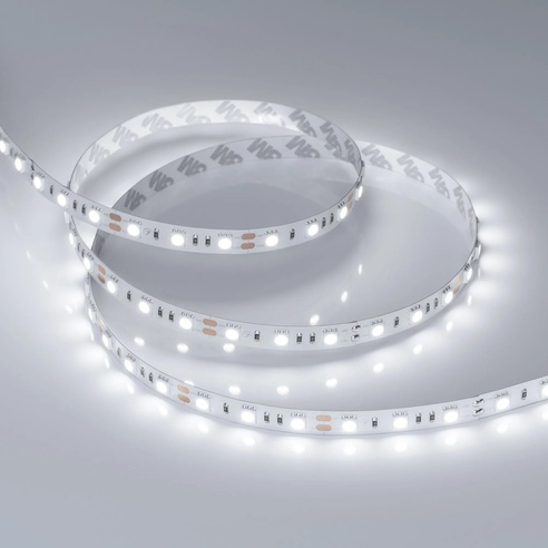 Лента светодиодная RT-B60-10mm 12V White6000 (14.4 W/m, IP20, 5060, 5m) (Arlight, 14.4 Вт/м, IP20)