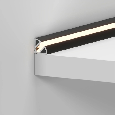 Профиль SL-KANT-H11-2000 ANOD BLACK (Arlight, Алюминий)