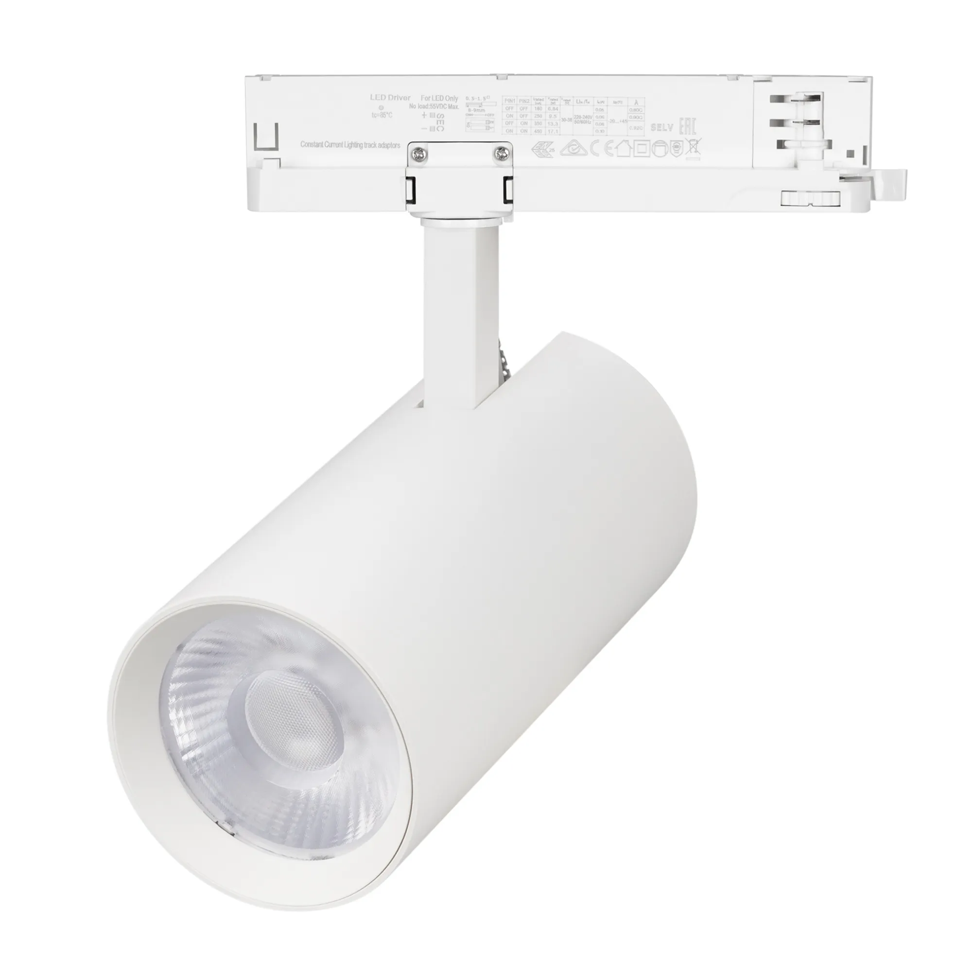 Светильник LGD-GERA-4TR-R90-40W Day4000 (WH, 55 deg, 230V, DALI) (Arlight, IP20 Металл, 5 лет)