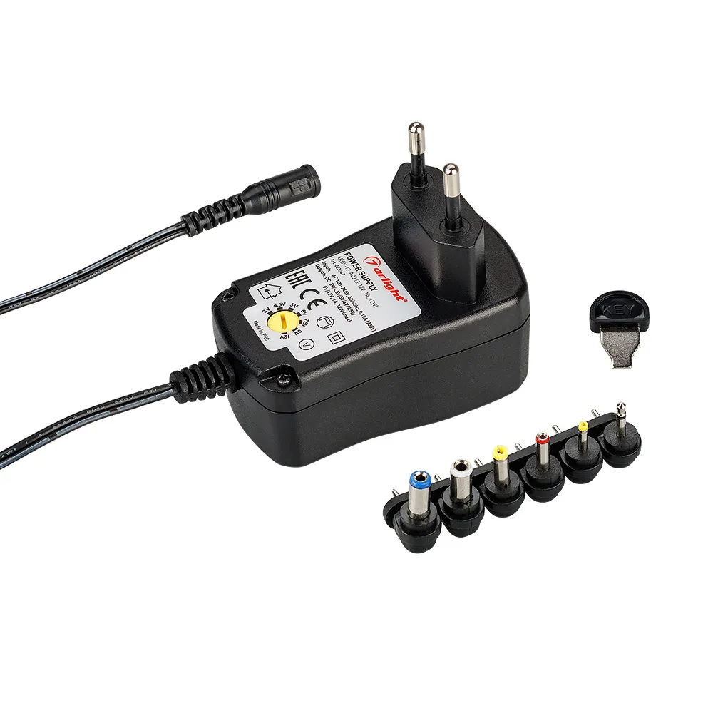 Блок питания ARDV-12-ADJ (3-12V, 1A, 12W) (Arlight, Адаптер, 2 года) - изображение товара