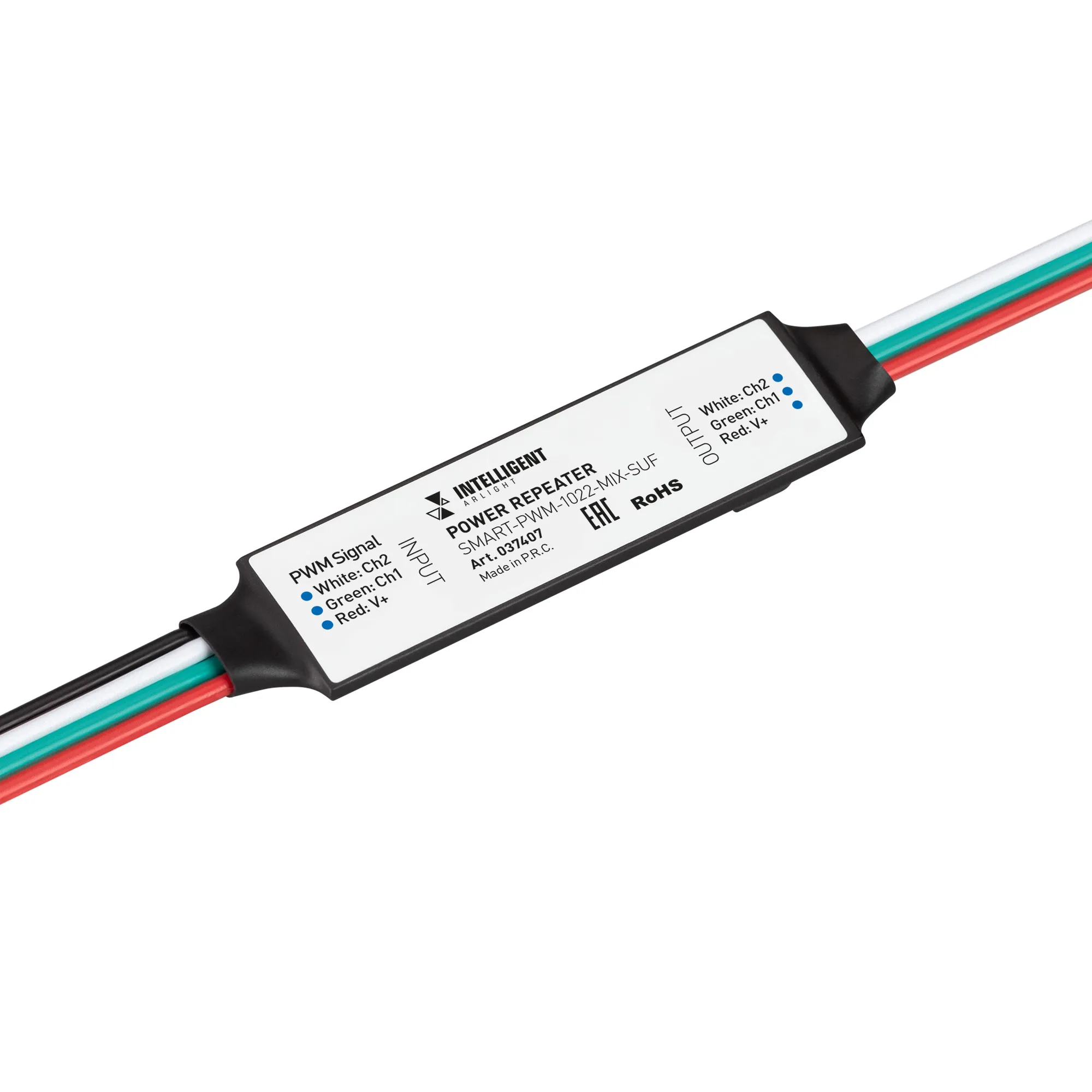 INTELLIGENT ARLIGHT Усилитель SMART-PWM-1022-MIX-SUF (12-24V, 2x2.5A) (IARL, IP20 Пластик, 5 лет) - изображение товара