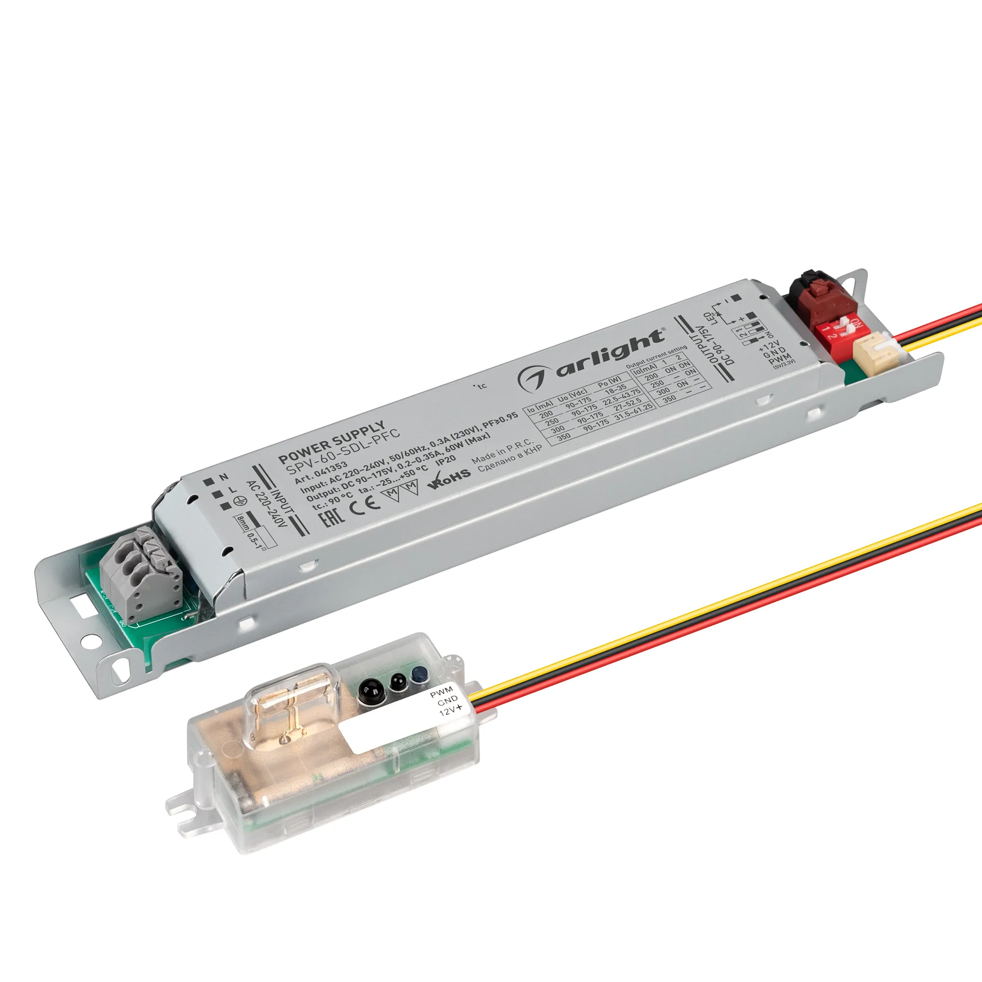 Блок питания SPV-60-SDL-PFC (60W, 90-175V, 0.2-0.35A) (Arlight, IP20 Металл, 5 лет) - изображение товара