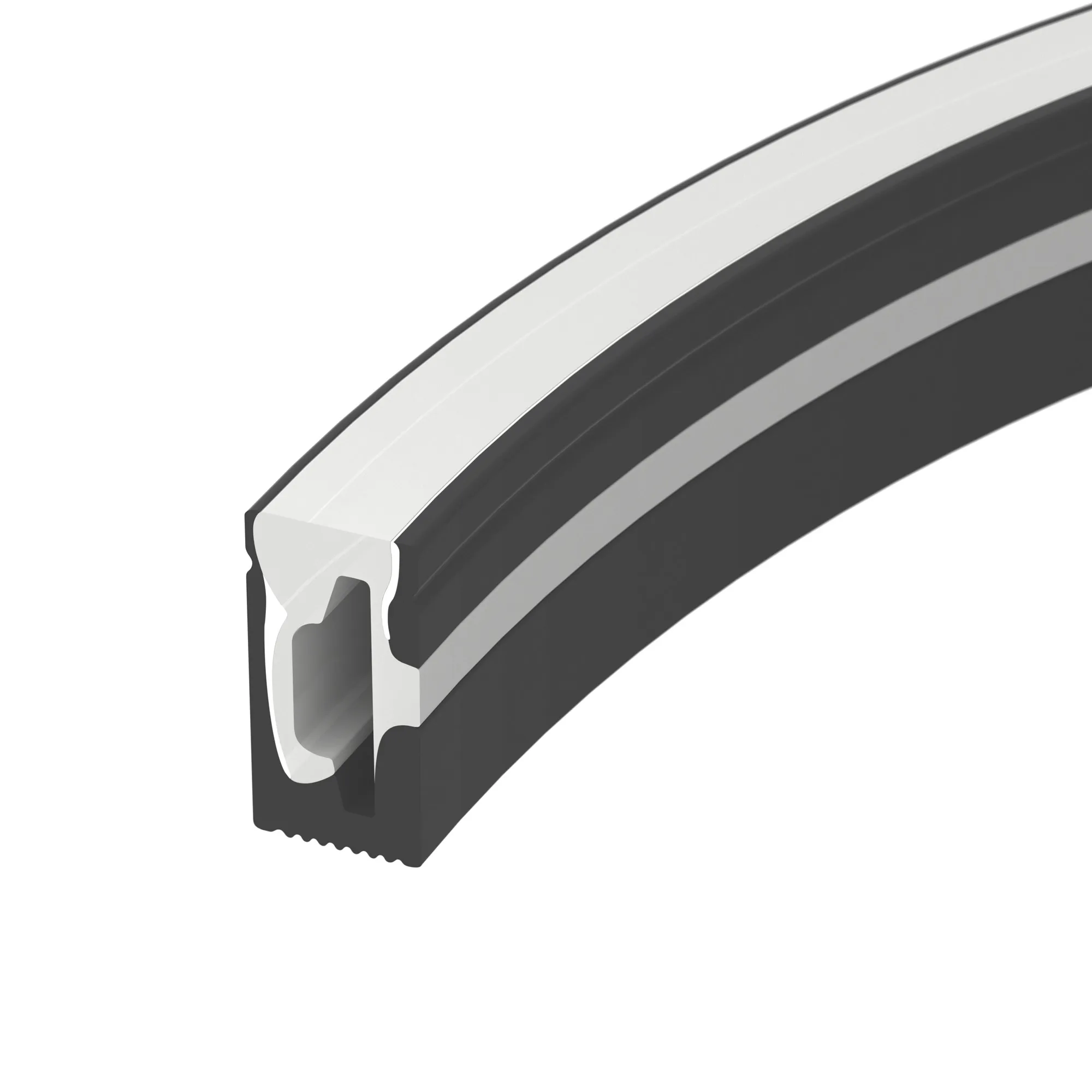 Силиконовый профиль WPH-FLEX-0612-SIDE-S8-5m BLACK (Arlight, Силикон) - изображение товара