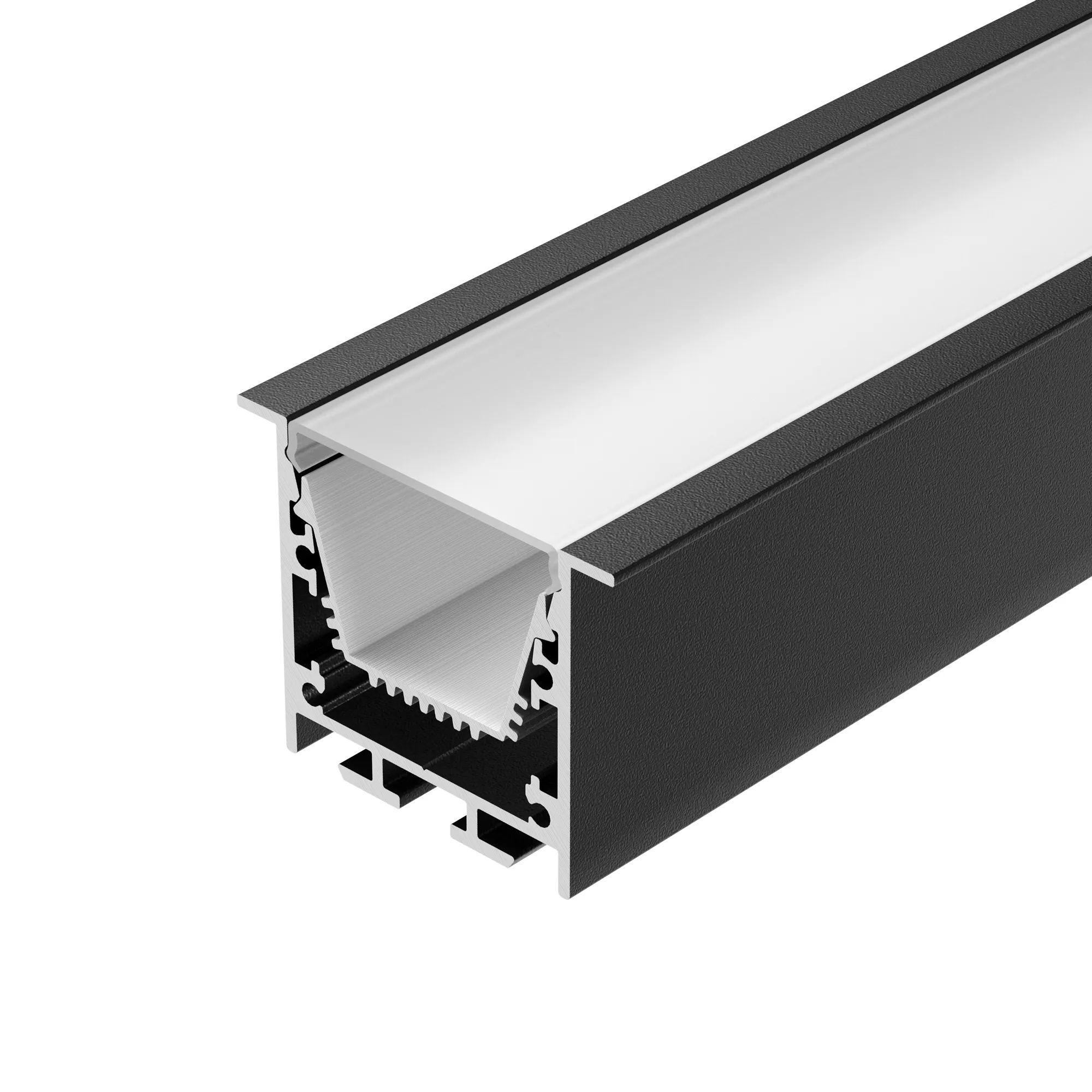 Профиль LINIA45-F-TRAY-3000 BLACK (Arlight, Алюминий) - изображение товара