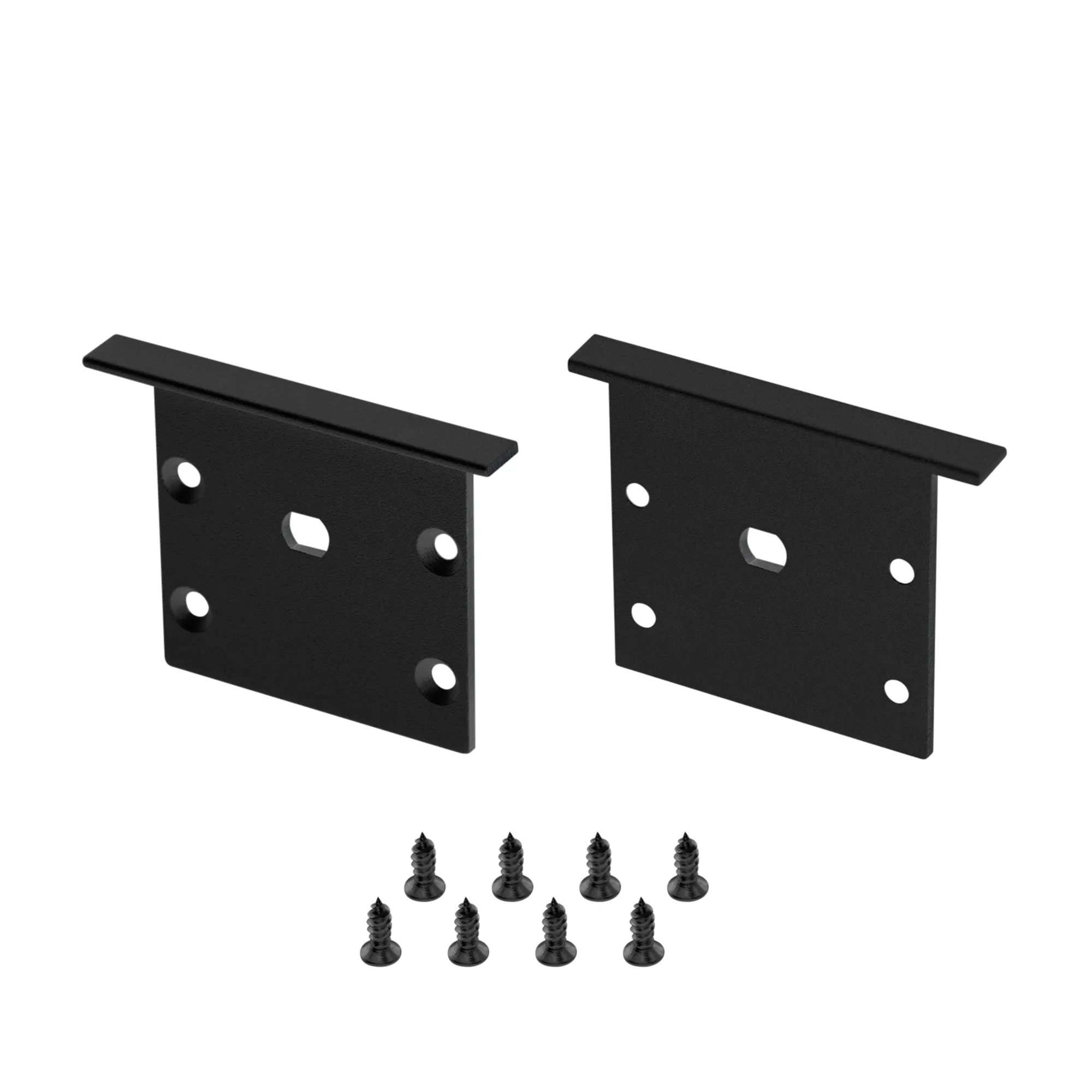 Заглушка LINIA45-F-TRAY BLACK с отверстием (Arlight, Алюминий) - изображение товара